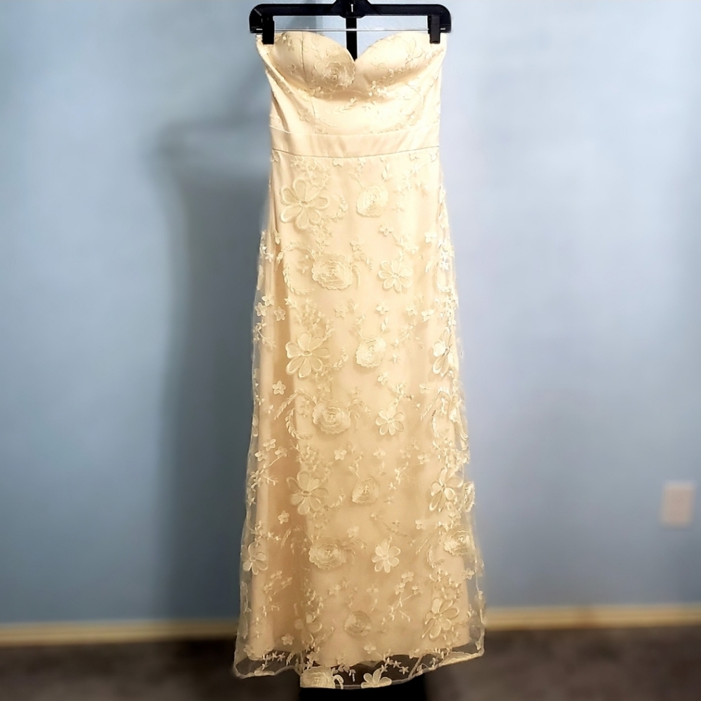 Chi Chi London Champagne Wedding Gown Sz. 4